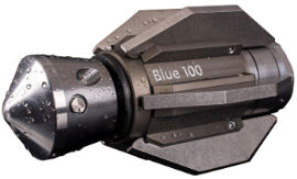 blue100 with 150mm skid small trans